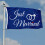 Just Married Ring Flagg Banner Dobbeltsidig 9x1,5 m Blå 2