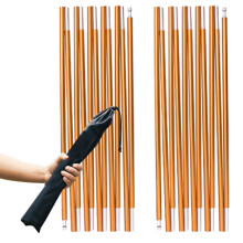 TRIWONDER Tent Poles Replacement Set of 2 Aluminium Alloy Camping Poles Adjustable Tent Support Rod Kit for Hiking Picnic (Gold, 4.42m)