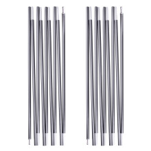 TRIWONDER Tent Poles Replacement Set of 2 Aluminium Alloy Camping Poles Adjustable Tent Support Rod Kit for Hiking Picnic (Silver, 4.31m)