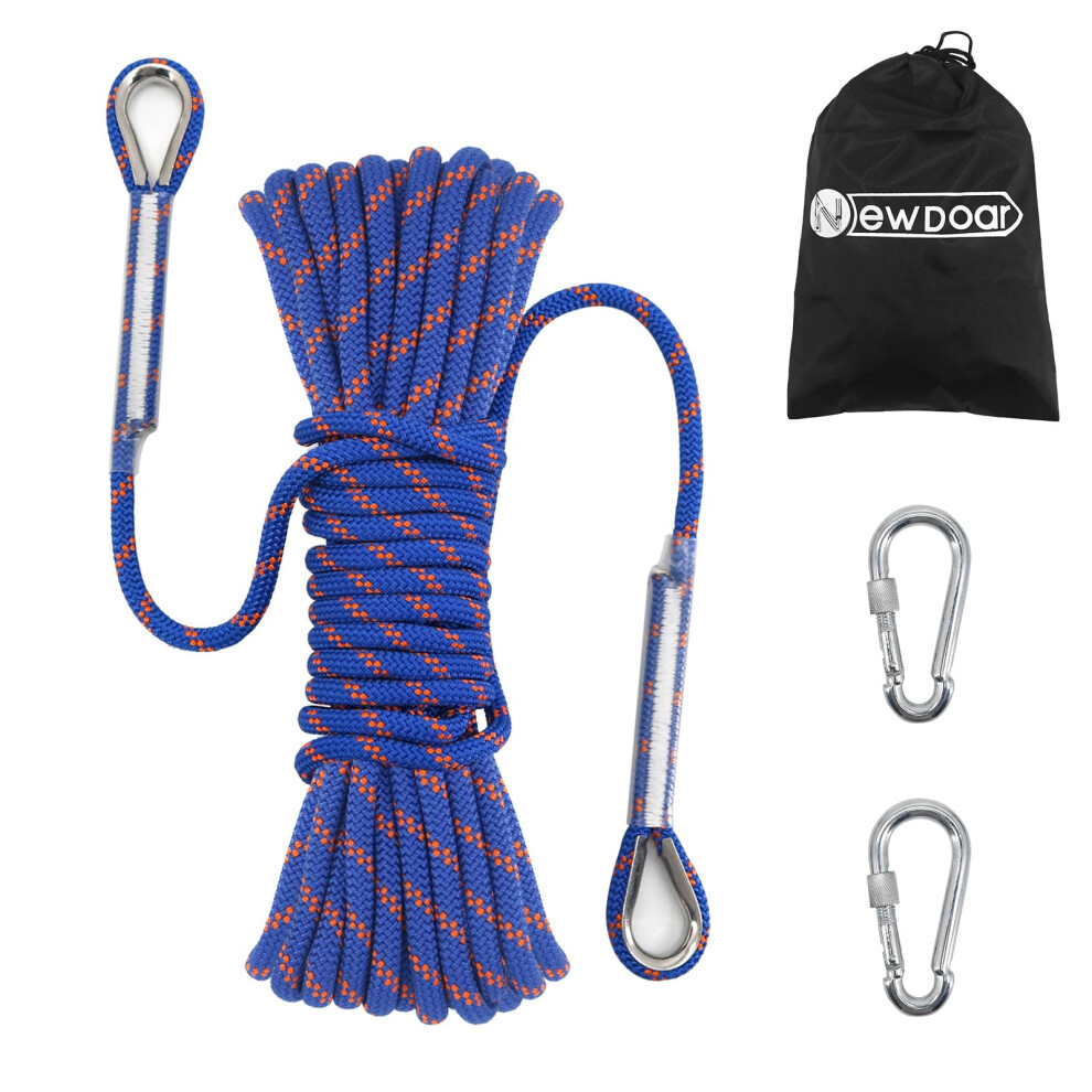 Photos - Climbing Gear NewDoar 14KN Static Climbing Rope 8mm Accessory Cord Equipment 33FT(10M) 66FT(20M) 98FT(30M) 165FT(50M) Escape Rope(5/16in)