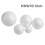Blank Round Solid Polystyrene Foam Ball For Wedding Craft,12cm 5