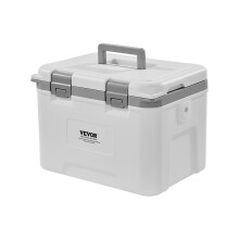 VEVOR 21 QT Hard Cooler with Ice Retention, Heavy-Duty Handles and Strap, Lightweight Rigid Material Insulated Portable Cooler, Suitable for Family
