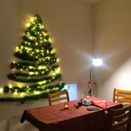 Kunstmatige kerstslinger met lichtjes, 9,9 meter 2