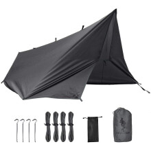 FREE SOLDIER Camping Tarp Waterproof 3m x 3.2m Large Hammock Tent Tarp Portable Tarpaulin Anti-UV Shelter Sun Block Sunshade Awning for Camping Hiking