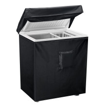 Luxiv Black Chest Freezer Cover, Waterproof 28Lx23Wx34H for 5 Cubic Feet Deep Freezer, Full Cover With Top Opening, Zipper Pocket, Strap