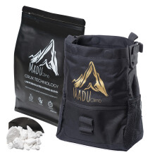Madu Climb - Rock Climbing Bouldering Chalk Bucket Large Bag Set (Bucket + Hybrid Chalk)