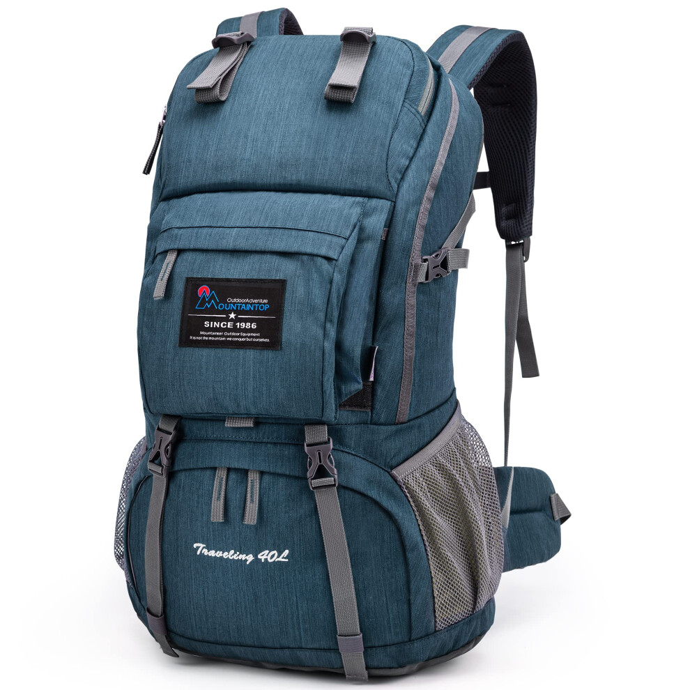 Photos - Backpack MOUNTAINTOP 40L Hiking  Water Resistant Mens Women Rucksack for Trekking, Traveling, Camping, Cycling, Climbing 5812