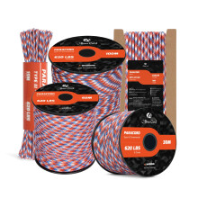 Abma Cord Paracord 4mm 10m 100% Nylon Rope 9 Strands Type III Parachute Cord for DIY, Camping, Survival, Outdoor - Max. 280kg - Liberty