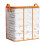 Sac de rangement en PVC transparent à double fermeture éclair étanche 2