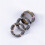 Schwarzer Keramik-Punk-Ring für Damen, Größe 10 3