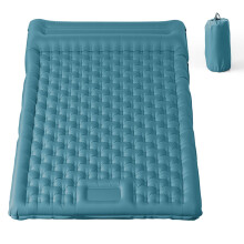 Inflatable Camping Sleeping Pad with Built-in Foot Pump 12cm Thick Waterproof & Tear-Resistant 50D Nylon Mattress Portable, Compact Air Mat for