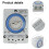 Time Relay Time Control Switch Mechanical Timer 110-230Vac 112X82X50Mm 24 Hours 50-60Hz Memory Setting Plastic 4