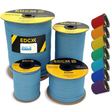 EDCX 4mm Nylon Paracord 550 15m (50 feet) | Ideal for Camping, Survival, Outdoor, Crafting, DIY | 100% Nylon Rope 4mm | Paracord 550 Type III in Solid
