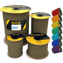 EDCX 4mm Nylon Paracord 550 30m (100 feet) | Ideal for Camping, Survival, Outdoor, Crafting, DIY | 100% Nylon Rope 4mm | Paracord 550 Type III in