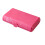 Boîte à maquillage pliable avec miroir rose fuchsia à 2 compartiments 6