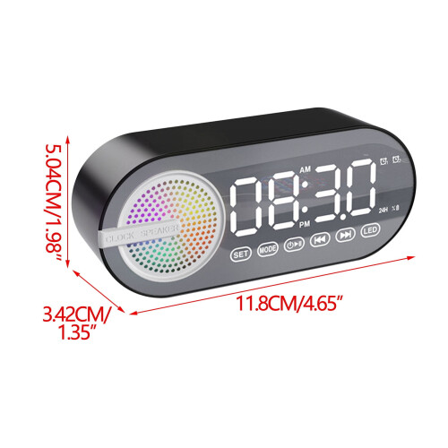 Mini-Bluetooth-Lautsprecheruhr mit Wecker und Subwoofer 1