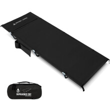 ONETIGRIS SUPRAGRIS Camping Cot, Support Up to 400lbs, Lightweight Comfortable Folding Bed for Camping, Hiking, Backpacking, Travel, Car Trips, Office