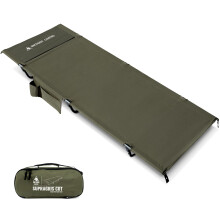 ONETIGRIS SUPRAGRIS Camping Cot, Support Up to 400lbs, Lightweight Comfortable Folding Bed for Camping, Hiking, Backpacking, Travel, Car Trips, Office