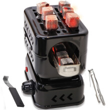 SERdeerCH Electric Charcoal Burner for Coconut Coal, 1200W, Coconut Coal Coil Stove, include Grid and Tongs (Black)