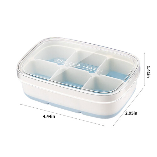 Ice Maker for Kitchen 6-Compartment Square Ice Cubes 2