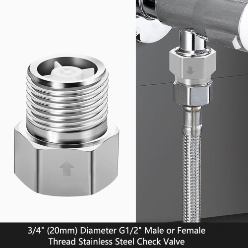 Backflow Prevention Valve 3/4" to G1/2" Thread 2
