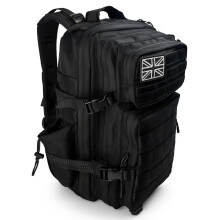 Military Tactical Backpack 45L Heavy-Duty Water-Resistant Rucksack with Webbing 6 Compartments & Padded Back Support Ideal for Hiking, Athletes, Gym,
