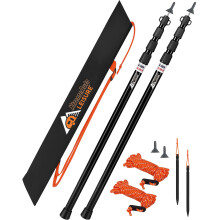 Xtremeauto Adjustable Tent Poles ? Telescoping Aluminum Poles for Tarp, Canopy, Awning, Camping Shelter ? Lightweight & Rustproof ? 90cm to 230cm