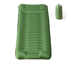 Inflatable Camping Sleeping Pad with Built-in Foot Pump 14cm Thick Waterproof & Tear-Resistant 50D Nylon Mattress Portable, Compact Air Mat for