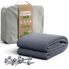 GardenGloss Awning Carpet 300x400 ? Outdoor Camping Rug, Weatherproof ? Camping Tent Carpet incl. 12 Pegs and Carry Bag