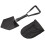 Cao Camping 3-Section Folding Shovel Black 1
