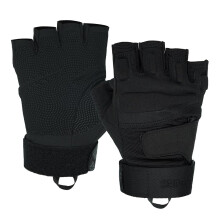 Seibertron Men's Black S.O.L.A.G. Special Ops 1/2 Finger Light Airsoft Hunting Shooting fingerless Climbing half finger Gloves Black L