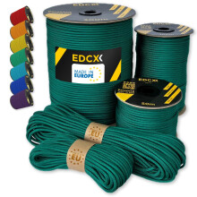 EdcX Paracord 4mm, 35+ Solid Colors (10m, 15m, 30m, 50m, 100m, 300m) | Ideal for Crafting, DIY, Camping, Survival, Outdoor | 100% Nylon Rope 4mm |