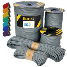 EdcX Paracord 4mm, 35+ Solid Colors (10m, 15m, 30m, 50m, 100m, 300m) | Ideal for Crafting, DIY, Camping, Survival, Outdoor | 100% Nylon Rope 4mm |