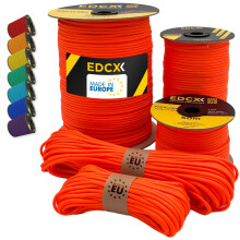 EdcX Paracord 4mm, 35+ Solid Colors (10m, 15m, 30m, 50m, 100m, 300m) | Ideal for Crafting, DIY, Camping, Survival, Outdoor | 100% Nylon Rope 4mm |