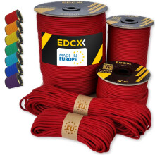 EdcX Paracord 4mm, 35+ Solid Colors (10m, 15m, 30m, 50m, 100m, 300m) | Ideal for Crafting, DIY, Camping, Survival, Outdoor | 100% Nylon Rope 4mm |