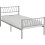 Seconique Harlow 3ft Single Metal Bed Frame - Silver 1