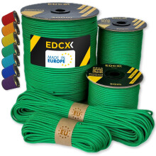EdcX Paracord 4mm, 35+ Solid Colors (10m, 15m, 30m, 50m, 100m, 300m) | Ideal for Crafting, DIY, Camping, Survival, Outdoor | 100% Nylon Rope 4mm |