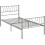 Seconique Harlow 3ft Single Metal Bed Frame - Silver 2