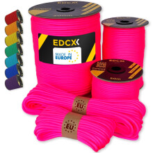 EdcX Paracord 4mm, 35+ Solid Colors (10m, 15m, 30m, 50m, 100m, 300m) | Ideal for Crafting, DIY, Camping, Survival, Outdoor | 100% Nylon Rope 4mm |