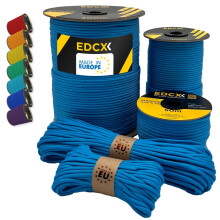 EdcX Paracord 4mm, 35+ Solid Colors (10m, 15m, 30m, 50m, 100m, 300m) | Ideal for Crafting, DIY, Camping, Survival, Outdoor | 100% Nylon Rope 4mm |