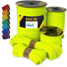 EdcX Paracord 4mm, 35+ Solid Colors (10m, 15m, 30m, 50m, 100m, 300m) | Ideal for Crafting, DIY, Camping, Survival, Outdoor | 100% Nylon Rope 4mm |