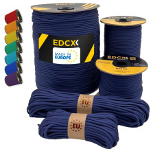 EdcX Paracord 4mm, 35+ Solid Colors (10m, 15m, 30m, 50m, 100m, 300m) | Ideal for Crafting, DIY, Camping, Survival, Outdoor | 100% Nylon Rope 4mm |