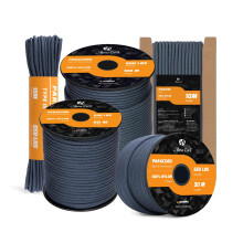 Abma Cord Paracord 550 4mm 30m 100% Nylon Rope Type III 7 Strands Parachute Cord for DIY, Camping, Survival, Outdoor - Max. 250kg - Navy Blue