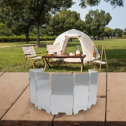 Windschutz für Campingkocher (9-teilig) 2