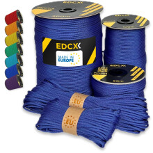 EdcX Paracord 4mm, 35+ Solid Colors (10m, 15m, 30m, 50m, 100m, 300m) | Ideal for Crafting, DIY, Camping, Survival, Outdoor | 100% Nylon Rope 4mm |