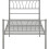 Seconique Harlow 3ft Single Metal Bed Frame - Silver 3