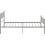 Seconique Harlow 3ft Single Metal Bed Frame - Silver 4