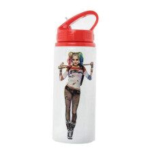 DC Comics Ltd, Suicide Squad, Harley Quinn, Aluminium Drink Bottle, Aluminum, Multi-Colour, 7.2 x 7.2 x 21.7 Cm