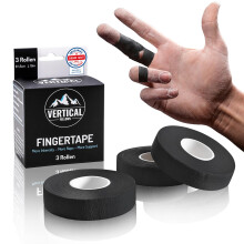 Vertical Fellows Climbing Tape, 1.5 cm Wide, Black - Ideal for Bouldering, Strength Sports, Volleyball, Handball, Martial Arts, Goalkeeper, Crossfit
