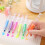 Plastmarkeringspenna Fluorescerande 6 Färger 6